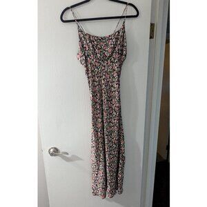 Vintage Angie Floarl Spaghetti Strap Sundress Size Small